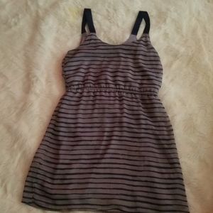 Gray/Navy striped dress